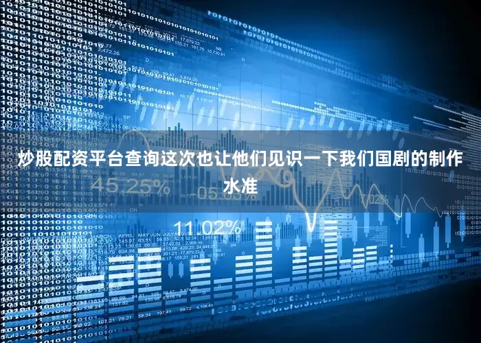 炒股配资平台查询这次也让他们见识一下我们国剧的制作水准